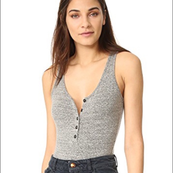 Madewell Tops - Madewell heather gray bodysuit
